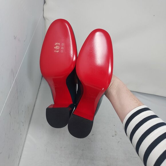 Christian Louboutin So Sab Patent Dark Green Pump - Picture 2 of 11